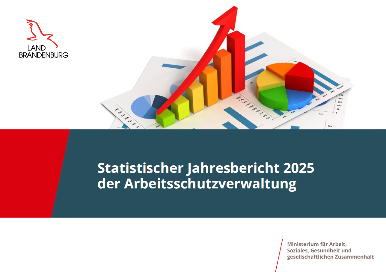 Bild vergrößern (Bild: Titelblatt der Broschüre: Statistischer Jahresbericht 2025 der Arbeitsschutzverwaltung)