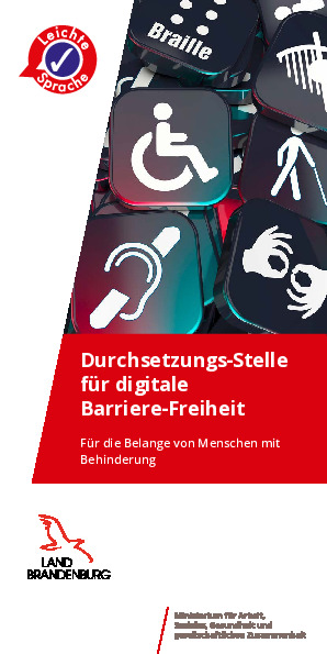 Bild vergrößern (Bild: Faltblatt  Durchsetzungsstelle für digitale Barrierefreiheit - LS)